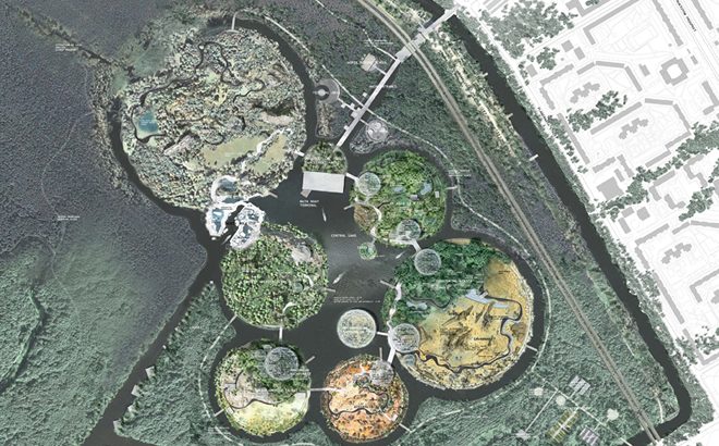 Суперконтинентът ПАНГЕЯ се възражда в новия зоопарк на Санкт Петербург