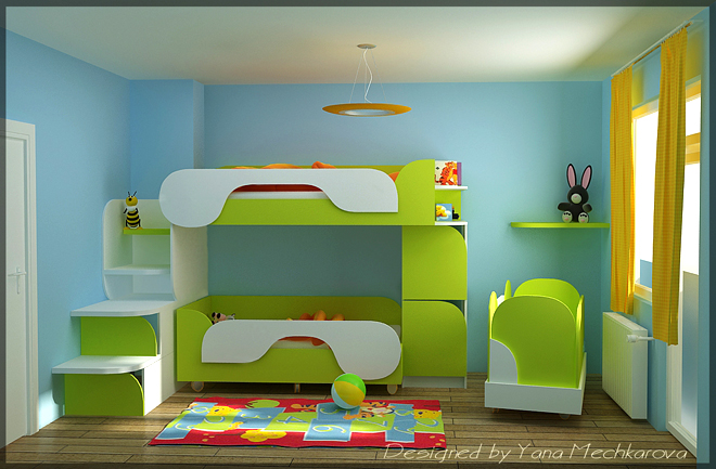 Интериорен проект-реализация на детска стая