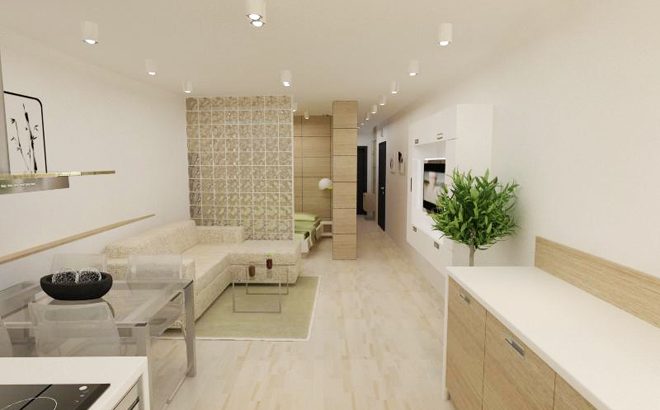 Интериорен дизайн на апартамент с обща площ 51.62 кв.м